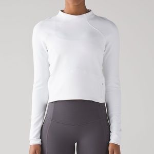 Lululemon Hill And Valley Mock Neck - White